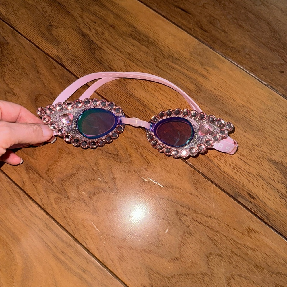 Super Smalls Pink Rhinestone Sunglasses